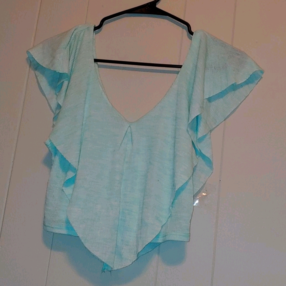 V crop top